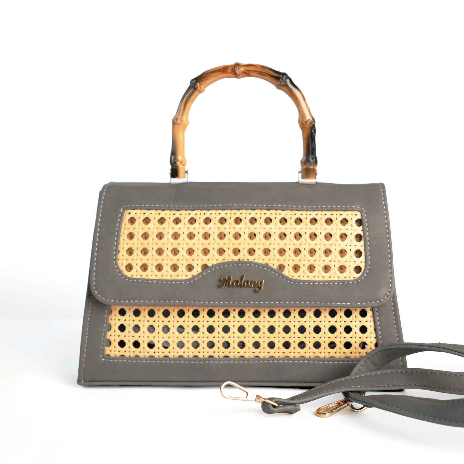 Grey Chilman bag with its detachable shoulder strap