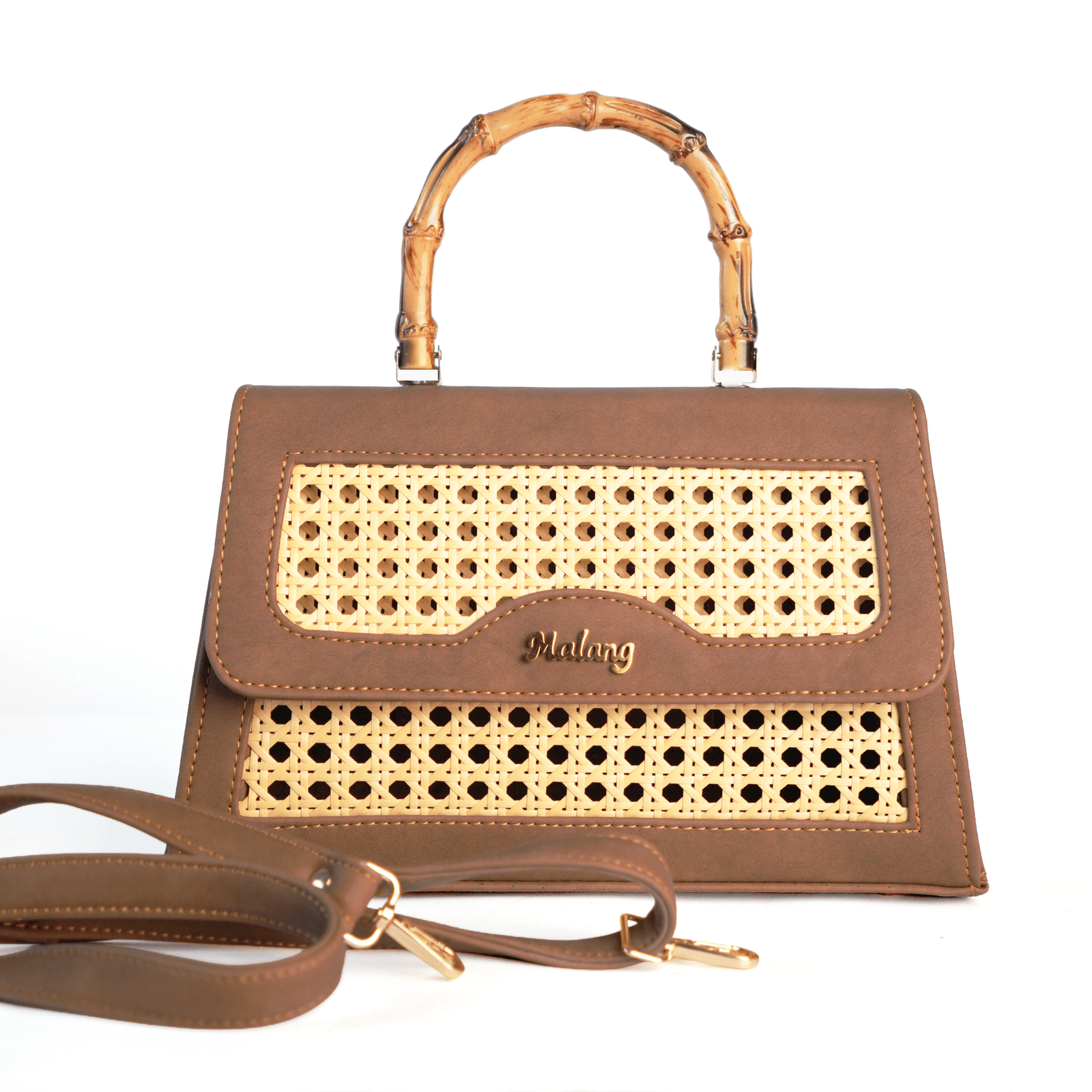 Brown Chilman bag with its detachable shoulder strap