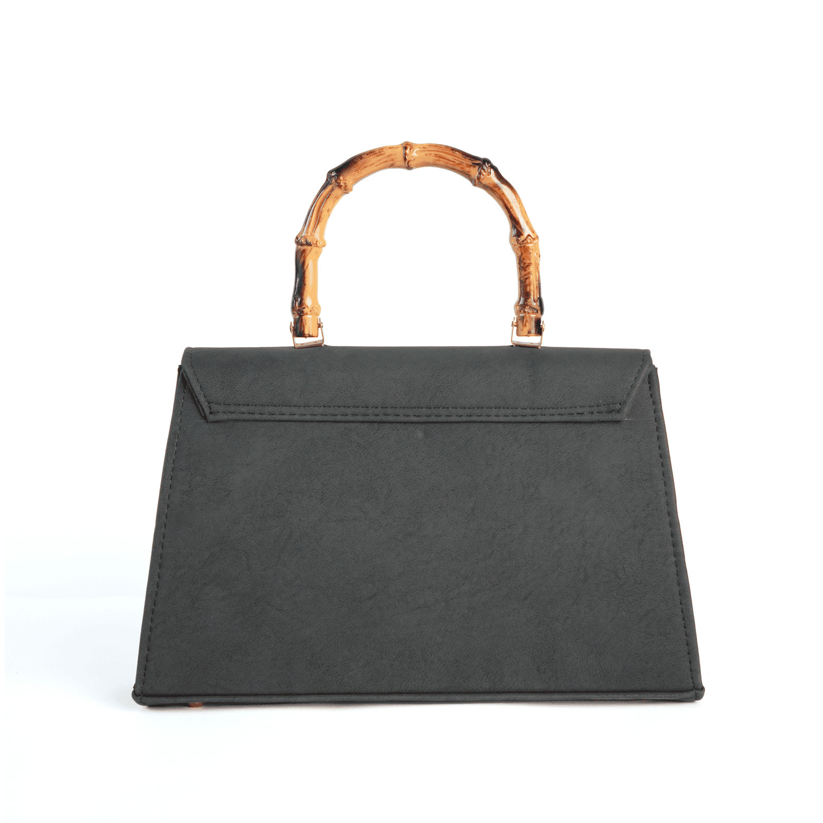 Black Chilman bag back view in vegan leather